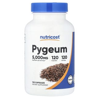 Nutricost, Pygeum, 5.000 mg, 120 capsules
