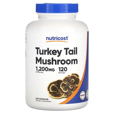 Nutricost, Versicolor Versicolor, 1200 mg, 240 Capsules (600 mg per capsule)