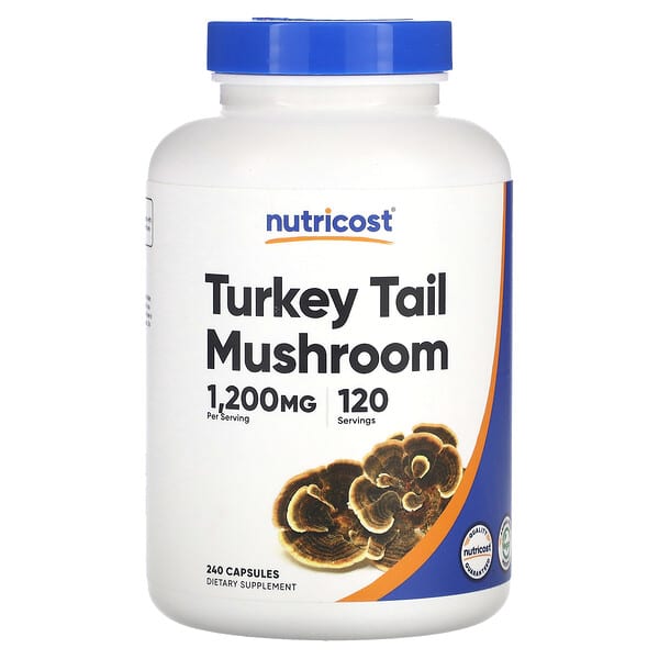 Turkey Tail Mushroom, 240 Capsules (600 mg per Capsule)