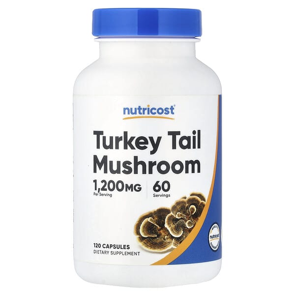Nutricost, Turkey Tail Mushroom, 120 Capsules (600 mg per Capsule) — product photo 1