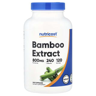 Nutricost, 竹子提取物，800 毫克，240 粒膠囊（每粒膠囊 400 毫克）