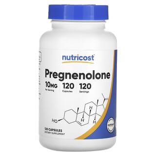 Nutricost, Pregnenolona, 10 mg, 120 cápsulas