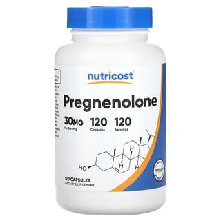 Nutricost, Pregnenolona, 30 mg, 120 cápsulas
