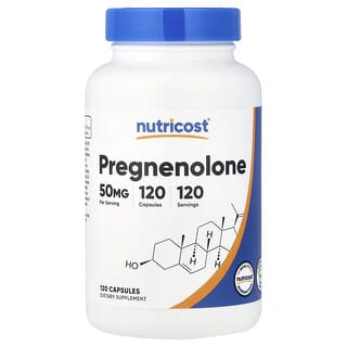 Nutricost, Pregnenolon, 50 mg, 120 kapsler
