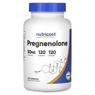 Nutricost, Pregnenolona, 50 mg, 120 cápsulas