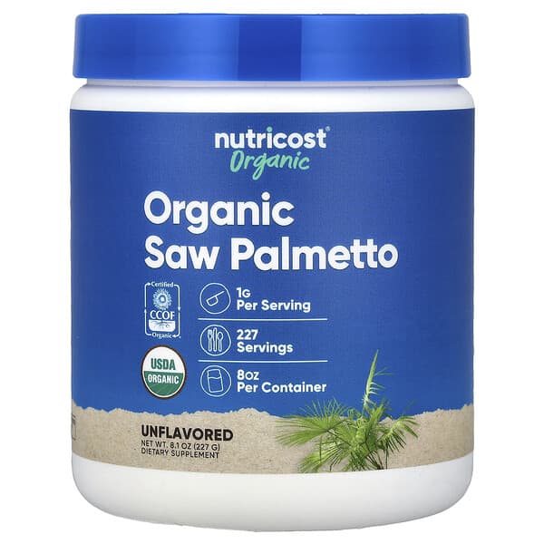 Organic Saw Palmetto, Unflavored, 8.1 oz (227 g)