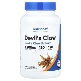 Nutricost, Harpagofito, 300 mg, 120 cápsulas