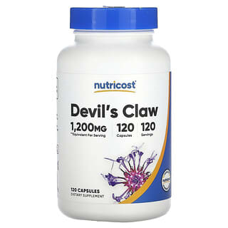 Nutricost, Garra do Diabo, 1.200 mg, 120 Cápsulas