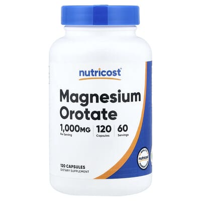 Nutricost, Magnesium Orotate, 120 Capsules (35 mg per Capsule)