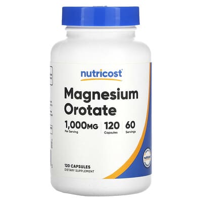 Nutricost, Magnesium Orotate, 120 Capsules (500 mg per Capsule)