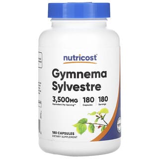 Nutricost, Gymnema Sylvestre, 3.500 mg, 180 Cápsulas