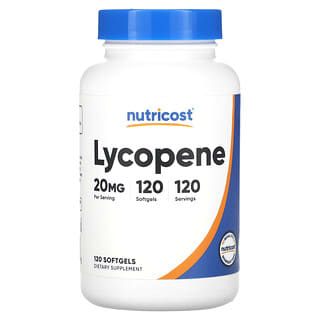 Nutricost, Lycopène, 20 mg, 120 capsules à enveloppe molle