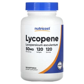 Nutricost, Licopeno, 50 mg, 120 cápsulas blandas