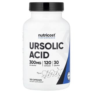 Nutricost, Performance, Ursolic Acid, 300 mg, 120 Capsules (75 mg per Capsule)