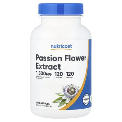 Nutricost, Passionflower Extract, 1500 mg, 120 Capsules