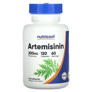 Nutricost, артемизинин, 200 мг, 120 капсул (100 мг в 1 капсуле)