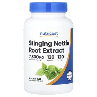 Nutricost, extract de rădăcină de urzică, 120 de capsule (375 mg per capsulă);
