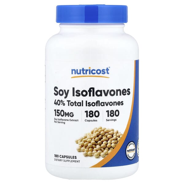 Nutricost, Soy Isoflavones, 150 mg, 180 Capsules — product photo 1
