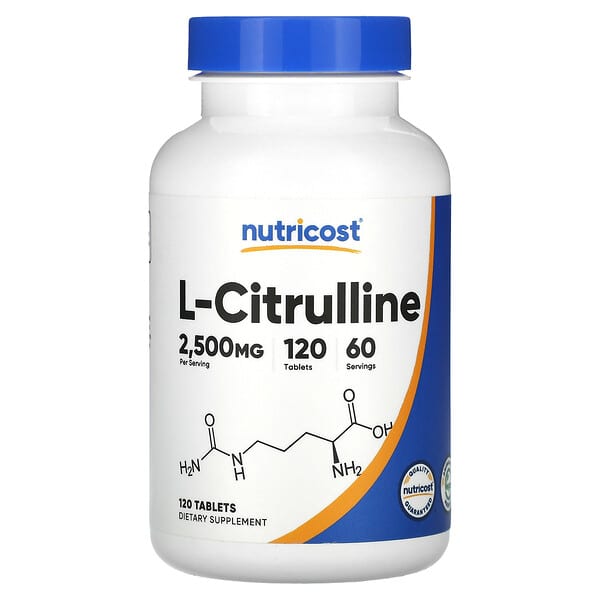 Nutricost‏, L-Citrulline, 1,250 mg, 120 Tablets