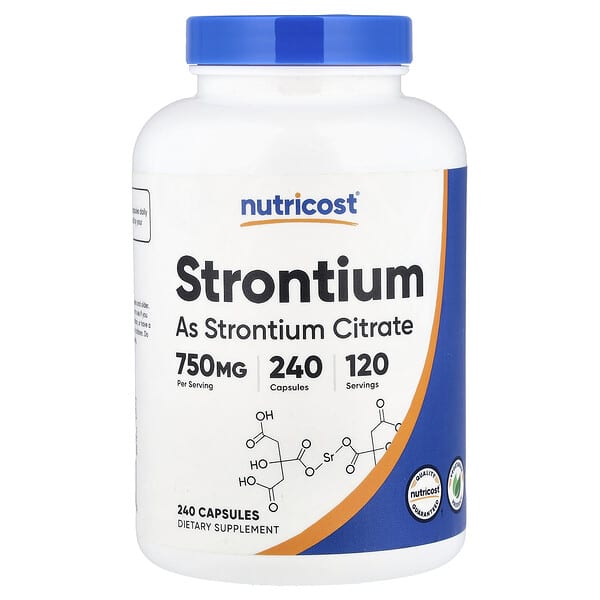 Nutricost, Strontium, 240 Capsules (375 mg per Capsule) — product photo 1