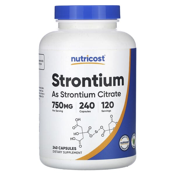 Strontium, 240 Capsules (375 mg per Capsule)