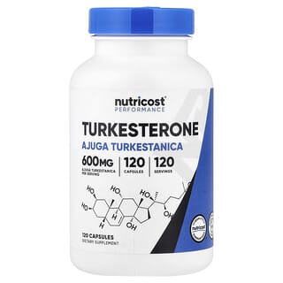 Nutricost, Prestatie, Turkesterone, 600 mg, 120 Capsules