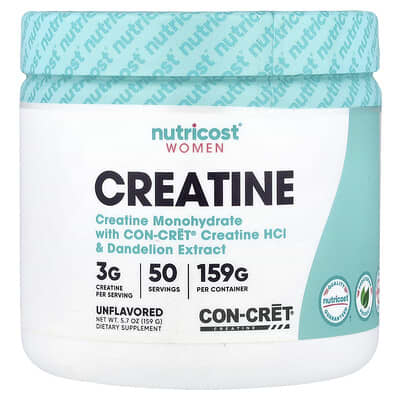 Nutricost, Women's, Creatine, Unflavored, 5.7 oz (159 g)