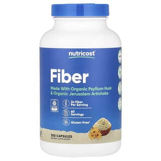 Nutricost, Fiber, 300 Capsules