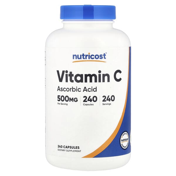 Nutricost, Vitamin C, 500 mg, 240 Capsules — product photo 1