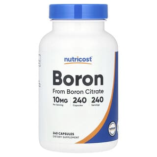 Nutricost, Bore, 10 mg, 240 capsules