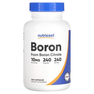 Nutricost, Boro, 10 mg, 240 cápsulas