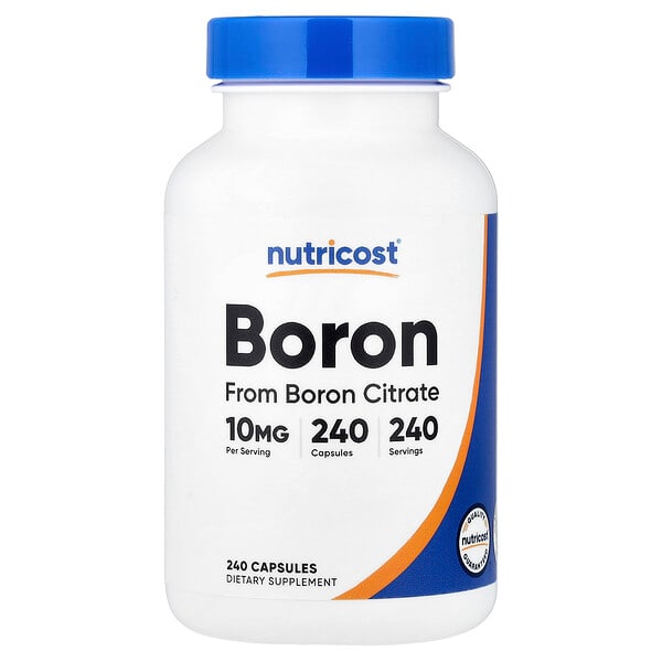 Nutricost, Boron, 10 mg, 240 Capsules