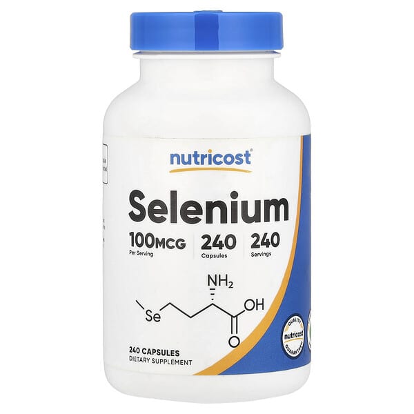 Nutricost, Selenium, 100 mcg, 240 capsules
