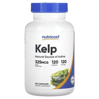 Nutricost, бурые водоросли, 325 мг, 120 капсул