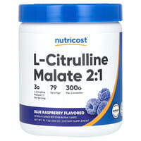 Nutricost, L-Citrulline Malate 2:1, Blue Raspberry, 10.7 oz (300 g)