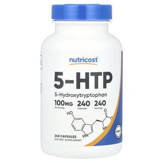 Nutricost, 5-HTP（5-ヒドロキシトリプトファン）、100mg、240粒