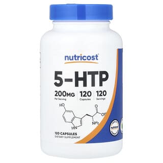 Nutricost, 5-HTP, 200mg, 캡슐 120정