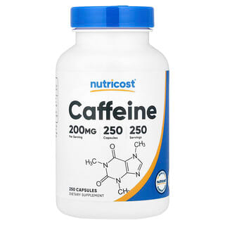 Nutricost, Caffeine , 200 mg , 250 Capsules