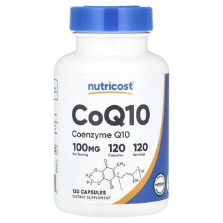 Nutricost, CoQ10, 100 мг, 120 капсул