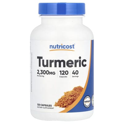Nutricost, Turmeric, 2300 mg, 120 Capsules (766 mg per capsule)