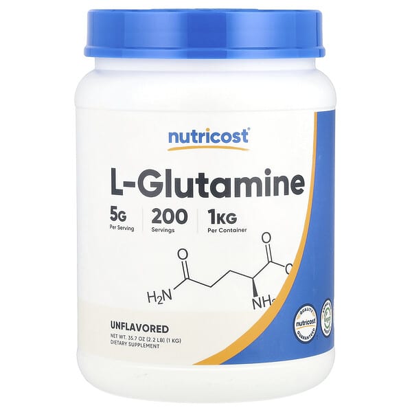 Nutricost L-Glutamine, Unflavored, 35.7 oz (1 kg)