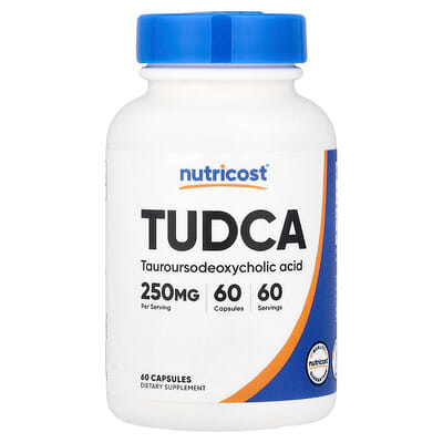 Nutricost, TUDCA, 250 mg, 60 Capsules