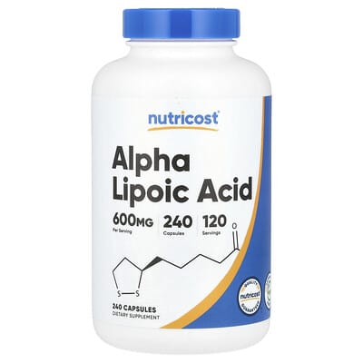 Nutricost, Alpha-Lipoic Acid, 600 mg, 240 Capsules (300 mg per capsule)
