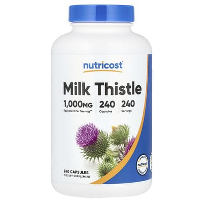 Nutricost, Milk Thistle, 250 mg, 240 Capsules