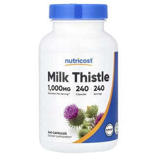 Nutricost, Milk Thistle, 240 Capsules (250 mg per Capsule)