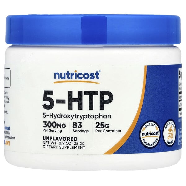 Nutricost, 5-HTP，原味，0.9 盎司（25 克）