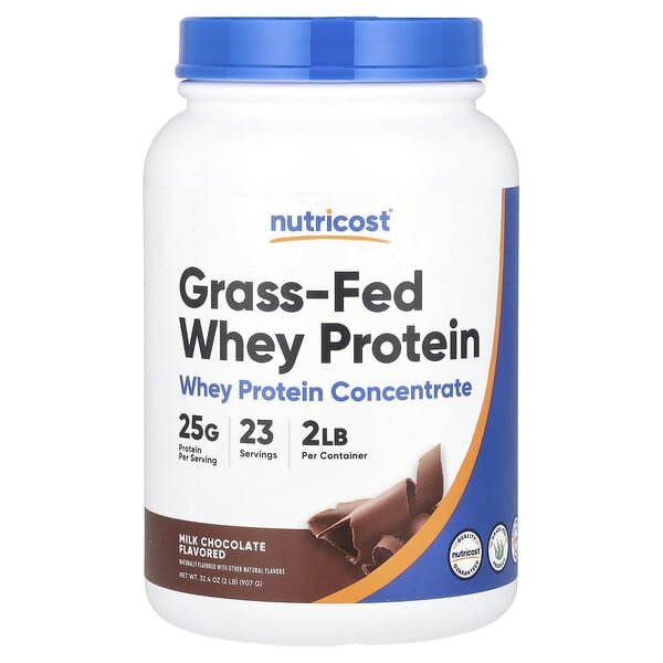 Grass-Fed Whey Protein, Milk Chocolate, 2 lb (907 g)