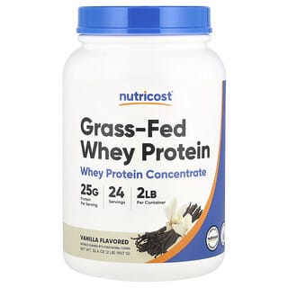 Nutricost, Grass-Fed Whey Protein, Molkenprotein von grasgefütterten Kühen, Vanille, 907 g (2 lb.)