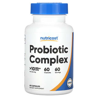 Nutricost, Probiotischer Komplex, >10 Milliarden KBE, 60 Kapseln