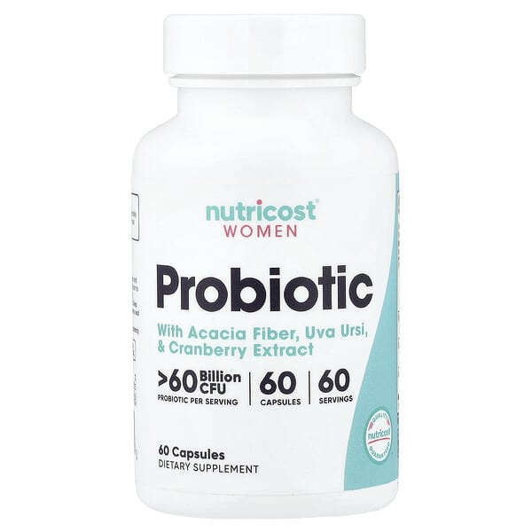 Nutricost, 女性，益生菌，> 600 億 CFU，60 粒膠囊